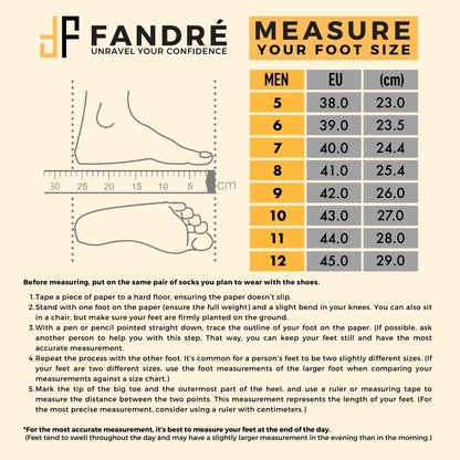 genuine leather boatshoes size chart for men