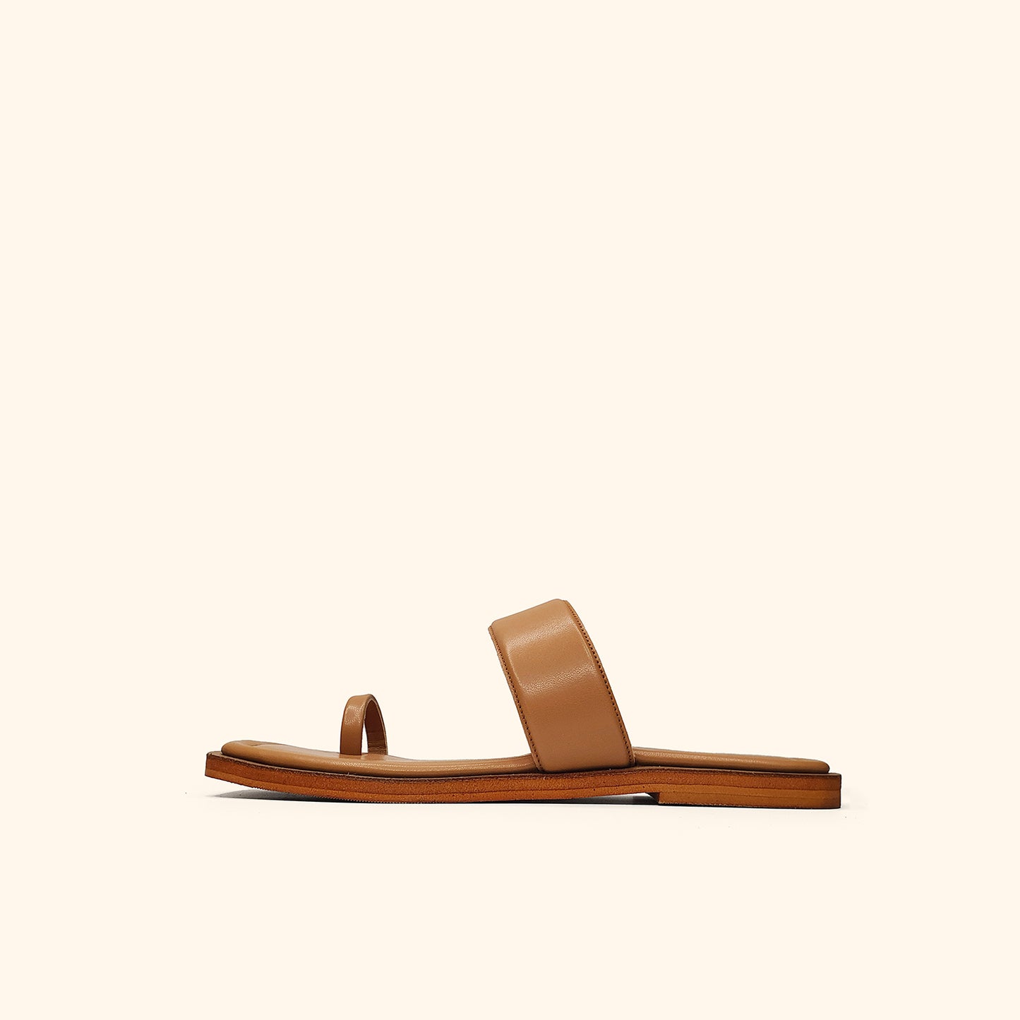 camel tow flatform sandals for women side view