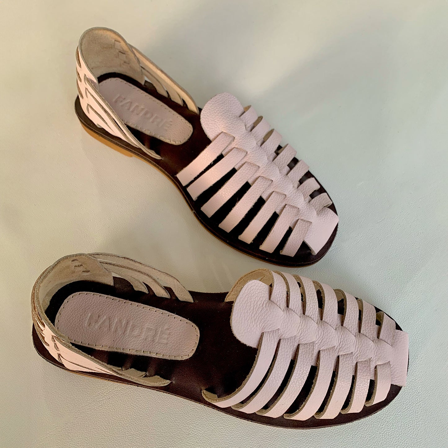 genuine leather fisherman sandals for women up view angle