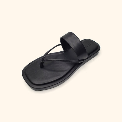 Black flatform sandals for women upside view